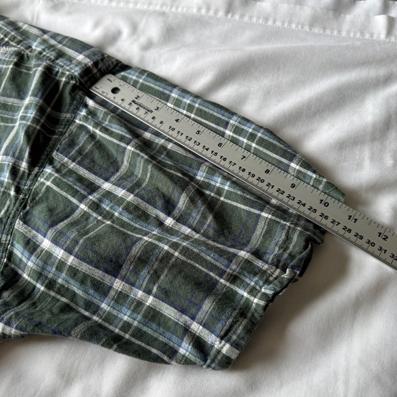 Big Dogs Men's Plaid Vintage Button Up Short Sleeve Cotton Shirt Green Size 3X‎ - Picture 11 of 14